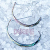 Abalone Chandelier Hoops